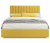 Купить мягкая кровать olivia 1600 желтая с ортопедическим основанием | МебельСТОК