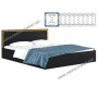 Кровать Виктория-Б 1600 венге с матрасом