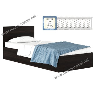Кровать Виктория 800 венге с матрасом
