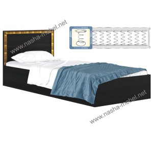 Кровать Виктория-Б 800 венге с матрасом