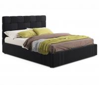 Купить мягкая кровать tiffany 1600 темная с подъемным механизмом с матрасом promo b cocos | МебельСТОК