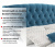 Купить мягкая кровать "stefani" 1600 синяя с подъемным механизмом с орт.матрасом астра | ZEPPELIN MOBILI