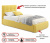 Купить мягкая кровать selesta 900 желтая с ортопед.основанием с матрасом астра | ZEPPELIN MOBILI