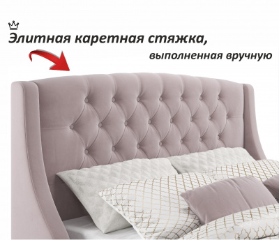 Купить мягкая кровать "stefani" 1800 лиловая с подъемным механизмом с орт.матрасом астра | ZEPPELIN MOBILI