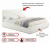 Купить мягкая кровать "selesta" 1800 беж с матрасом гост с подъемным механизмом | ZEPPELIN MOBILI